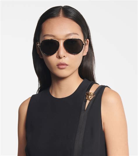 versace aviators|versace aviator sunglasses women new.